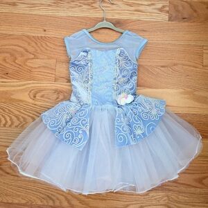 Blue and White Kids Costume Dress